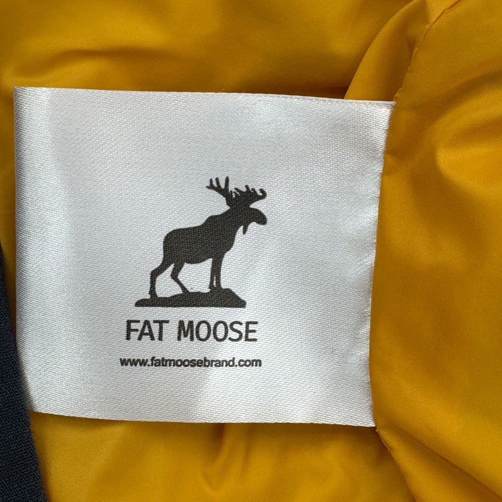 Fat Moose Quilted Womens L Vest Navy Blue Yellow Puffer Sleeveless‎ Outerwear - Picture 7 of 12